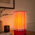 43795abf-b9b5-4ddb-970a-62fa57c4604f.jpg AURA RIPPLE – Dual Shade Table Lamp | PETG + PLA | 4-Part STL