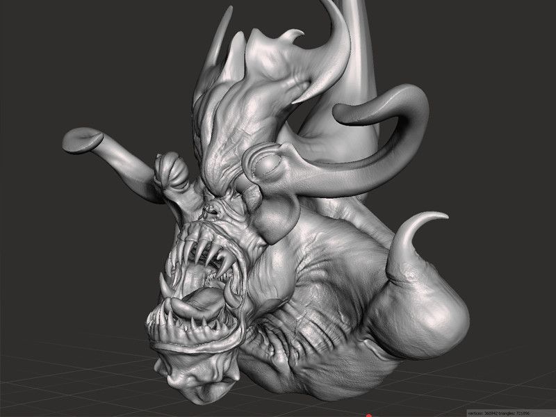 creature5.jpg Download free STL file alien creature • Object to 3D print, tutus