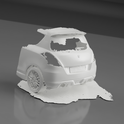 🩻 Suzuki Swift Sport ZC32S - Rear 3D Scan・ OBJ File for 3D