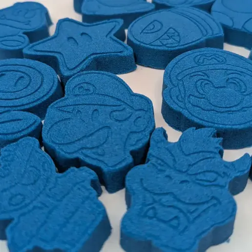 12 molds Mario-Inspired Character Bath Bomb Molds