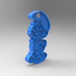 rendu face.jpg Free STL file Key ring・Design to download and 3D print