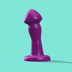 Model-1.png Fichier STL gratuit M. Mushroom Large Head Dildo・Plan imprimable en 3D à télécharger