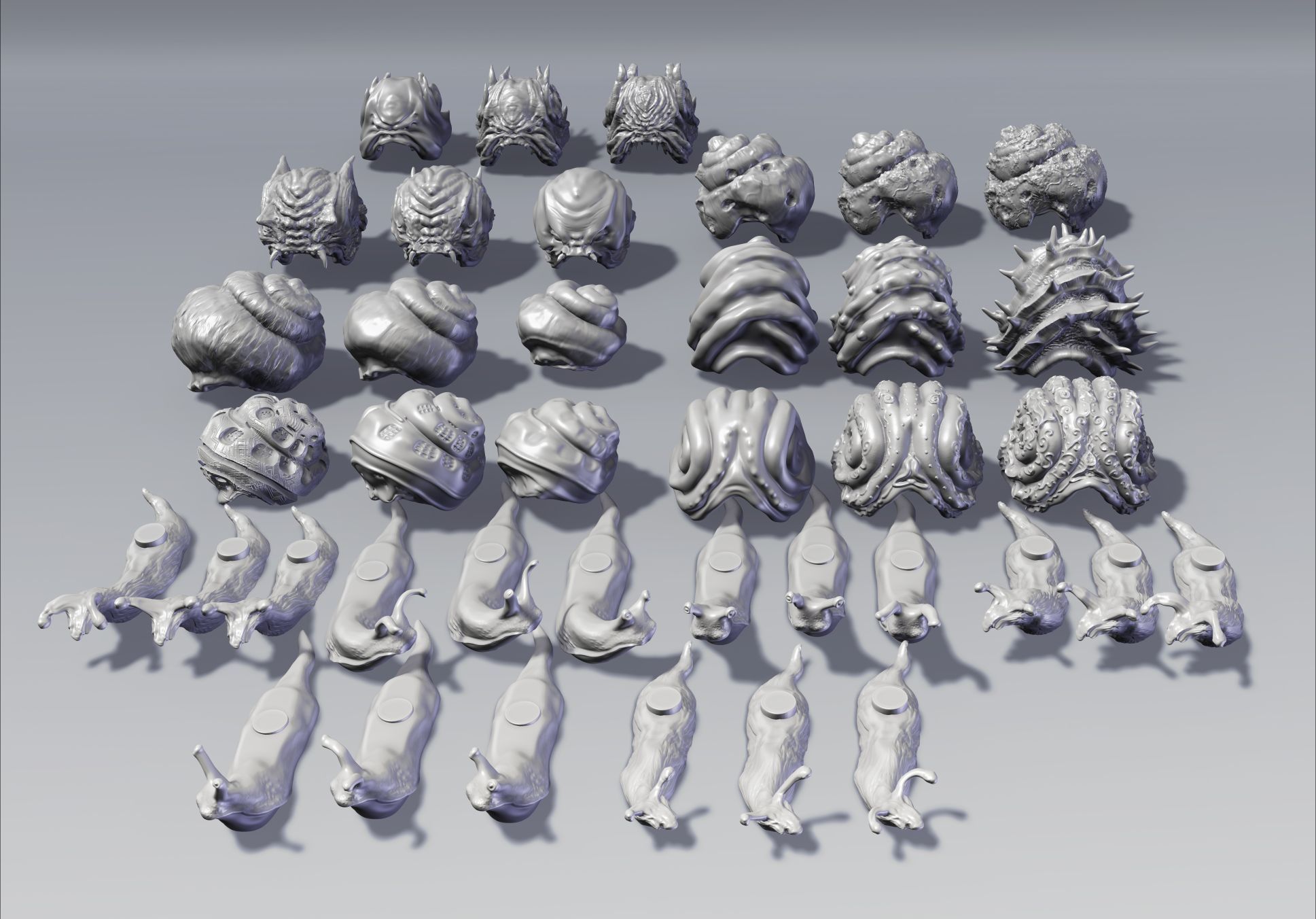 snails-1.jpg Archivo 3D Snail Maker - Modelo de impresión 3D de caracol de fantasía intercambiable・Diseño de impresora 3D para descargar, Ramgis_TV