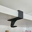 hanger-on-shelf.jpeg Hook Shelf Mount for Billy Bookcase (Adjustable)
