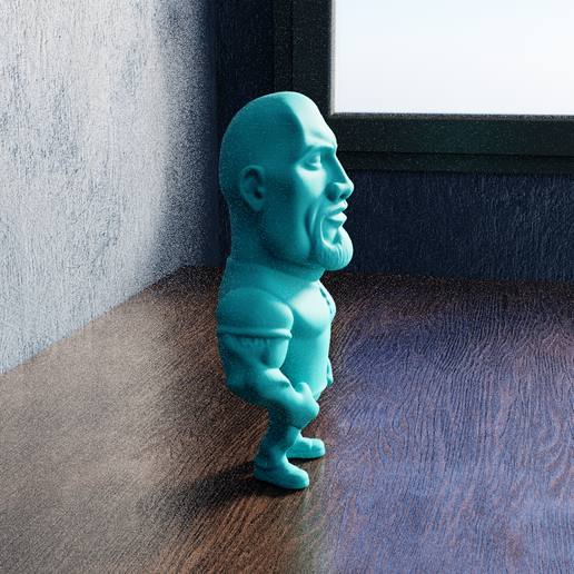 🪨 Chibi The Rock・ STL File for 3D printing・Cults