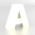 A.png Декоративные буквы A-Z, светодиодная подсветка
