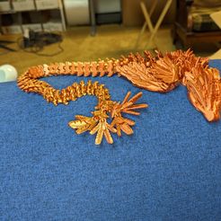 FLYING SERPENT, QUETZALCOAT, WINGED SERPENT, ARTICULATING FLEXI WIGGLE PET, PRINT IN PLACE, FANTASY SNAKE
