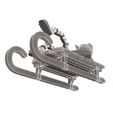 Wireframe-High-MS-52.jpg Christmas Sleigh with Melted Flexi Snowman.Print-in-place. (No Supports and no Rafts)