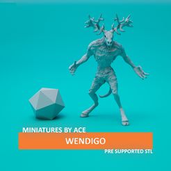 Wendigo.jpg Wendigo / Leshy - Fantasy Miniature