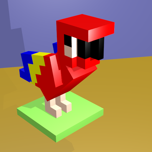 Stl File Minecraft Parrot 3d Printing Idea To Download Cults