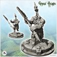2.jpg Solid orc warrior with heavy armor and two-handed axe (5) - Ork Green Horde Fantasy Beast Chaos Demon Ogre
