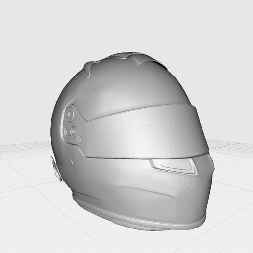 Pro Motorsport Racing Helmet – STL for 3D Printing