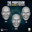 THE PROFESSOR FAN ART INSPIRED BY PROFESSOR X ae The Professor, fan art head inspired by Proffesor X