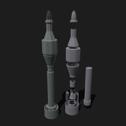 Shapr-Image-2023-01-24-000419.png 3MF file WW2 Panzerschreck rocket 8.8 cm R PzB Gr. 4322・Design to download and 3D print