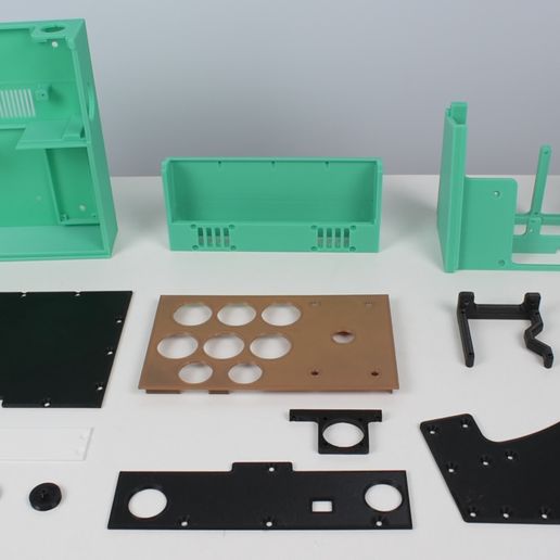 zz printed parts.jpg Mini arcada impresa en 3D