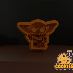Baby-Yoda-biscoito-ft.png Kit 5 Cookie Cutter - Star Wars (Light side)