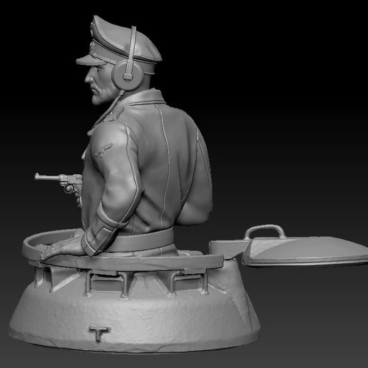 🪖 Tank Commander(Picture Coloured With AI Only)・ STL File for 3D ...