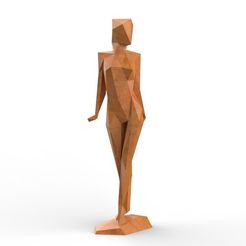 1.130.jpg Low Poly Abstract Girl Figure