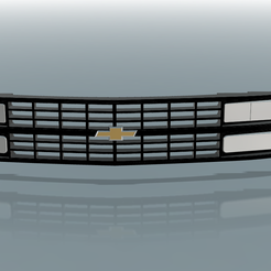 1990's-Square-body-grill-b.png AMT 1990`s Chevy Silverado grill.