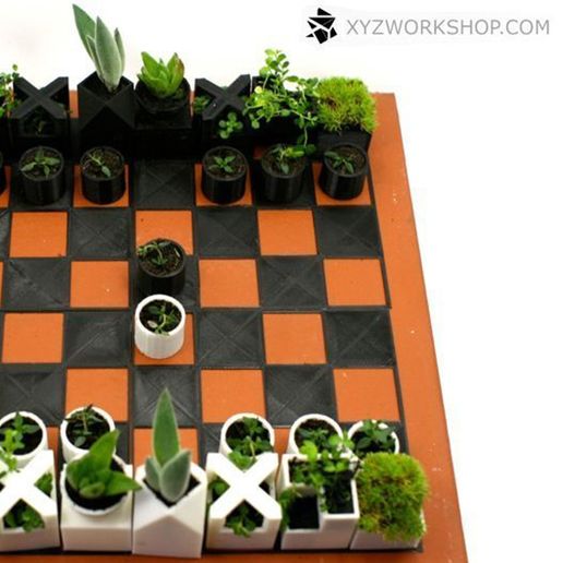 4.jpg Télécharger le fichier STL Micro Planter Chess Set • Objet imprimable en 3D, XYZWorkshop