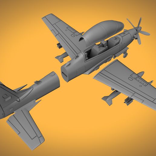 Tucano48-Remake-Render-04.jpg EMB-314 Embraer Super Tucano Scale 1:48