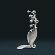 Lily_C-0001.png 3D file Lily of the valley・3D printing model to download
