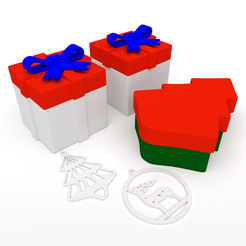 1_2000x2000.png Free 3D file Christmas gift wrap・3D printable model to download