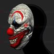 0001a.jpg Zombie Bloody Clown Mask - Scary Halloween Cosplay 3D print model