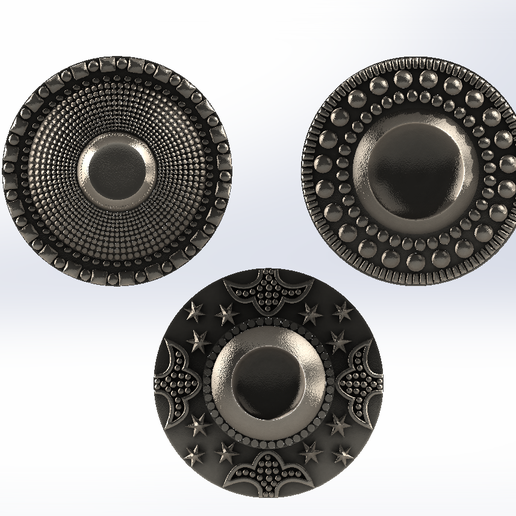 Appliques with Strass 3D model