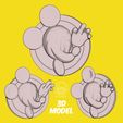 6.jpg mickey mouse 3d model wall relief