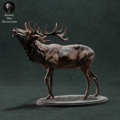 red_deer_call.jpg STL file Red Deer Stag Call・3D print design to download, AnimalDenMiniatures