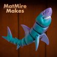 IMG_0375-copy.jpg Great White Shark articulated toy, print-in-place body, snap-fit head, cute-flexi