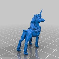 bling-unicorn__repaired_.jpg Free STL file Dog Unicorn with Bling・3D printer design to download