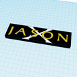 FRIDAY-THE-13TH-PART-10-JASON-X-Logo-Display-Stand-1cm-by-MANIACMANCAVE3D-2.png 12x FRIDAY THE 13TH Logo Display Stands by MANIACMANCAVE3D