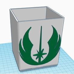 SW-6.1.jpg Archivo STL STAR WARS Portalápices// Portalápices STAR WARS・Objeto de impresión 3D para descargar