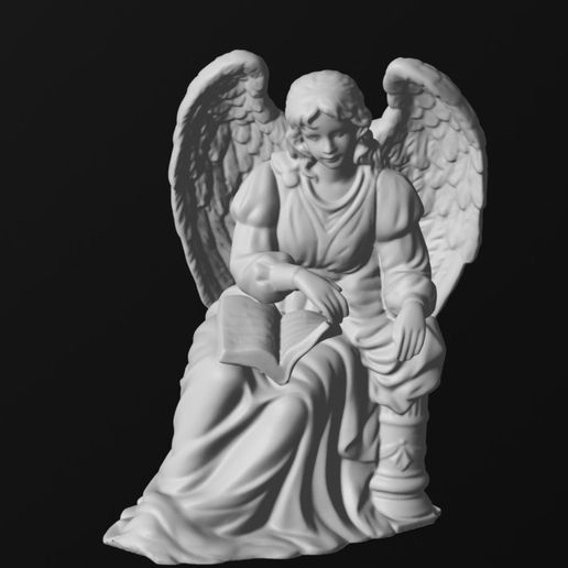 STL file Beautiful Angel holding Bible - Highly detailed 👼 ・3D printing ...