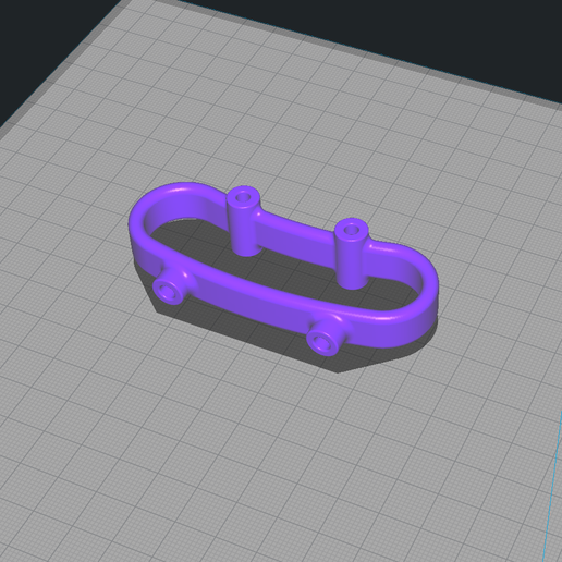 Traxxas Revo 3.3/Summit Front Bumper Mount (Model# 5335A alternative) 3D model