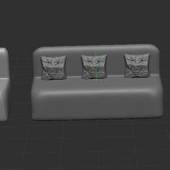 3.JPG 3D-Datei armchair and couch kostenlos・Modell für 3D-Druck zum herunterladen