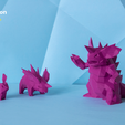 pokemon-low-poly017.png 3D file Low Poly Pokemon Collection 151・3D printable model to download, 3D-mon
