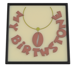 My-birthstone-transp.png Free STL file COFFEE WALL ART FOR KITCHEN - COFFEE BEAN IS MY BIRTHSTONE・3D print object to download, LayersnLines