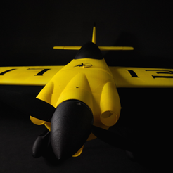 6.png Free STL file Eclipson MXS-R. Light aerobatic 3D printed plane (wing test)・3D printable design to download