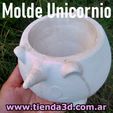 molde-unicornio-5.jpg Unicorn Flowerpot Mold