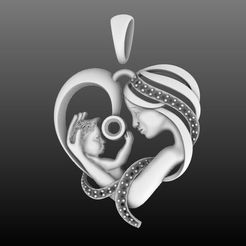 Screenshot-2023-10-28-174010.jpeg Mother And Baby Heart Timeless Pendant