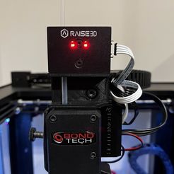 IMG_4029-min.jpg Archivo 3D gratis Raise3D N-Series Filament Run-Out /Bondtech Single Extruder Mount・Modelo imprimible en 3D para descargar