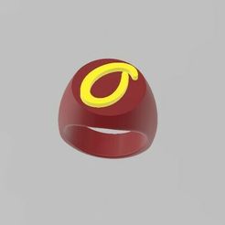 Bague-O.jpg STL file Ring letter O・3D printable design to download