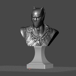 BLACK_PANTHER_BUST_001.jpg Fichier STL gratuit BLACK PANTHER BUST・Plan pour imprimante 3D à télécharger