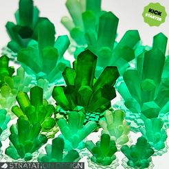 RPG_CrystalCluster1.jpg STL-Datei Kristall-Cluster 02・Modell für 3D-Drucker zum Herunterladen
