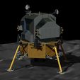 4.jpg Mondlandefähre Apollo 11 STL-OBJ-Dateien für 3D-Drucker