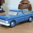 302fb7c6-8a76-4db1-94a6-4356a24d2ecc.jpg Free 3D file 1964 Chevrolet C10 Pickup (Pinewood Derby Shell)・Object to download and to 3D print