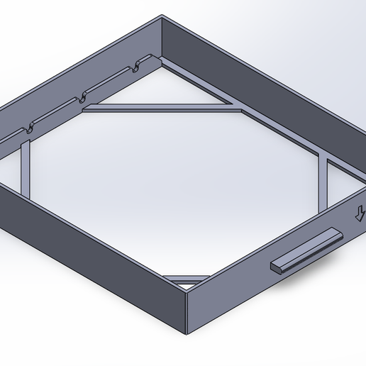 Civic EK, CRV Interior cabin air filter bracket 3D model